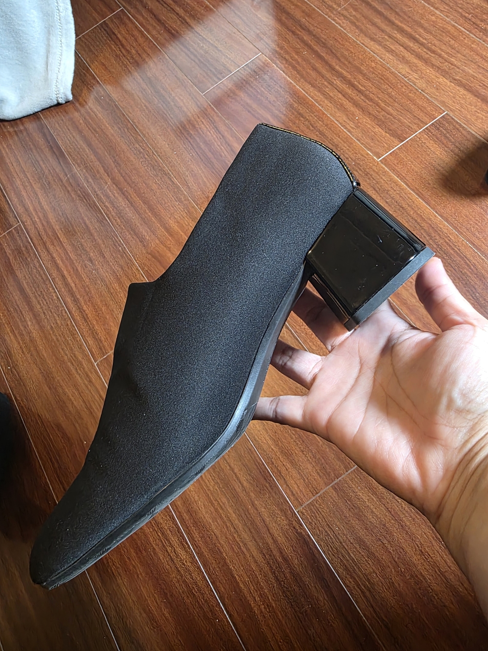 Easy Spirit Black Women's Slip-On Block Heel Loafer